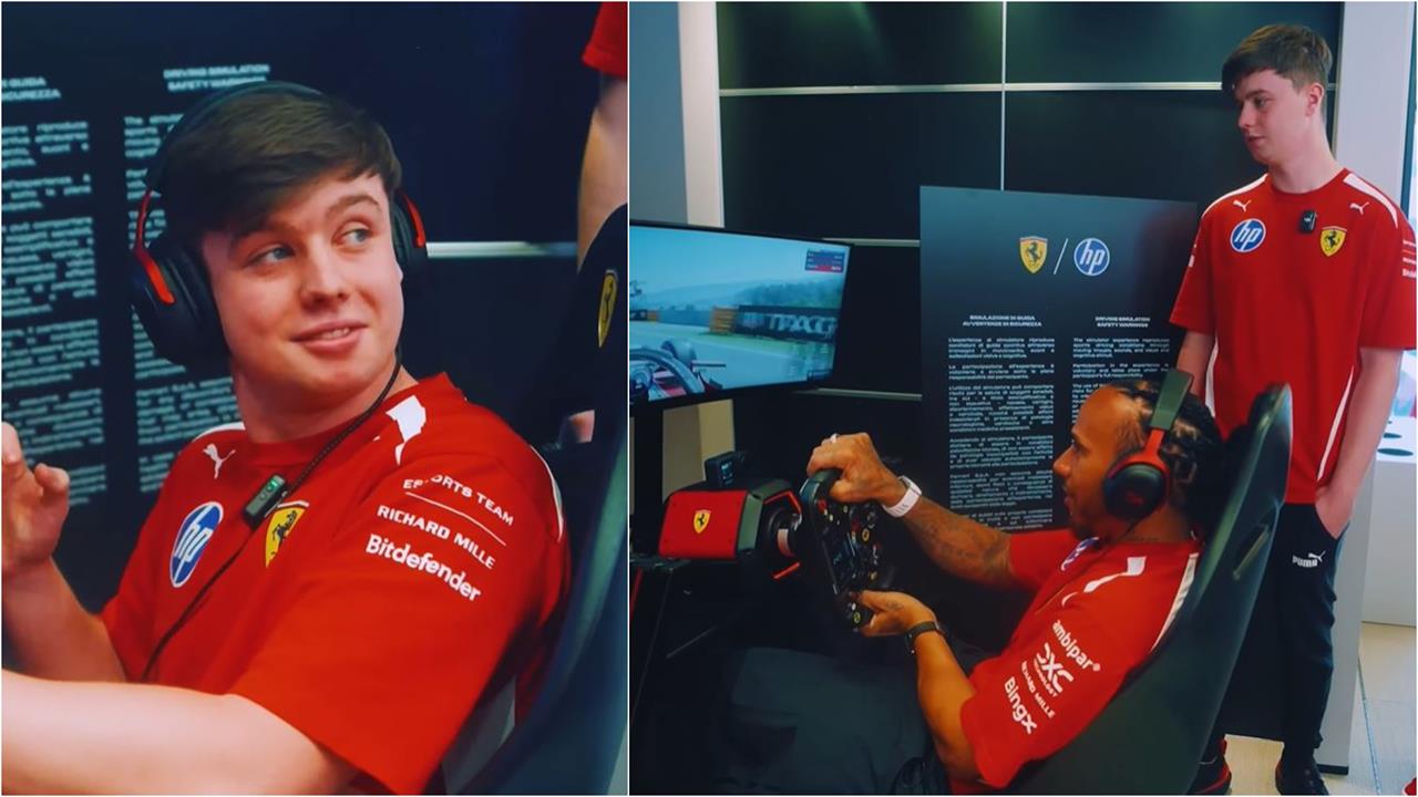 F1(影)／七冠王不是叫假的！漢米爾頓「跨界電競」狂飆　創最速成績職業選手臉綠了