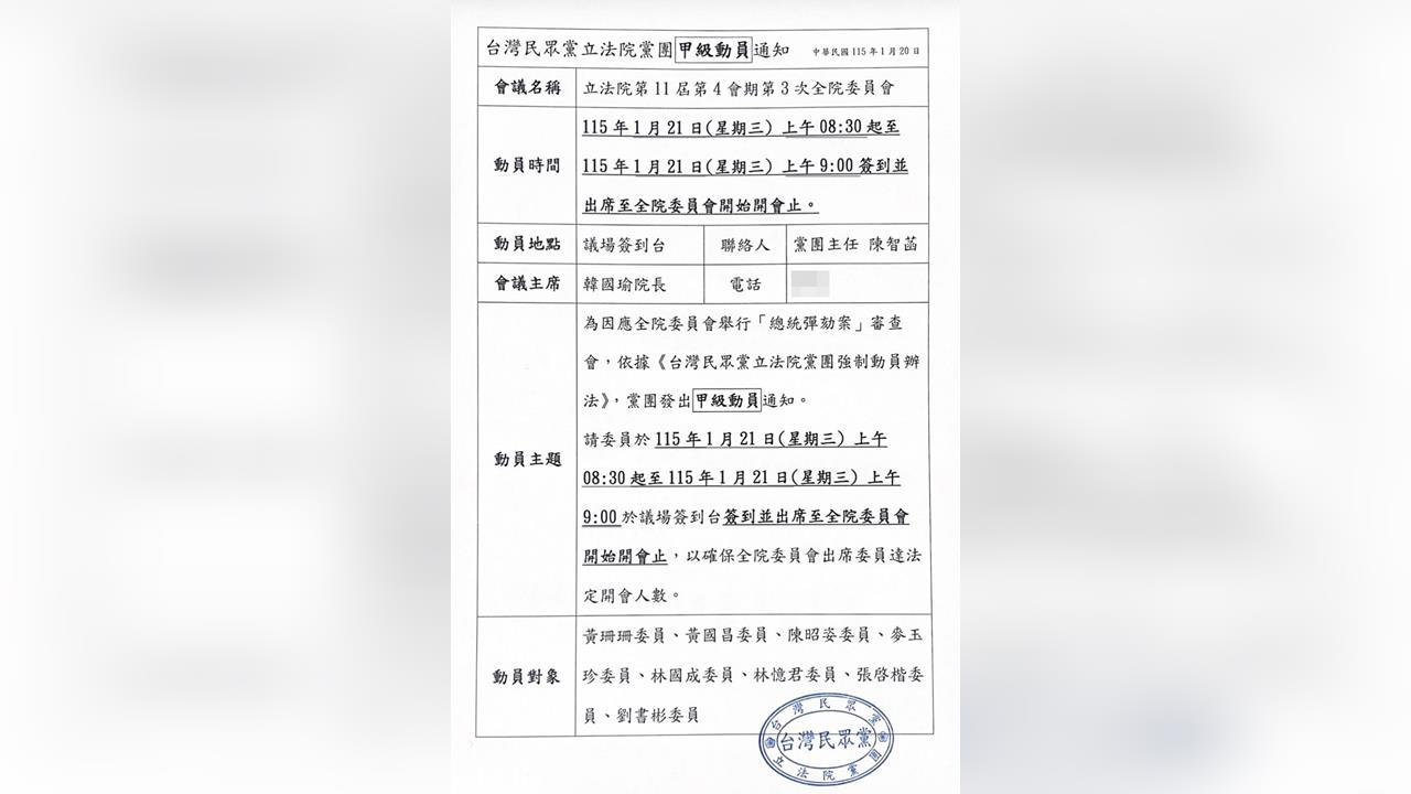 快新聞／賴清德確定明天不出席立院彈劾審查會　民眾黨團祭甲動原因曝