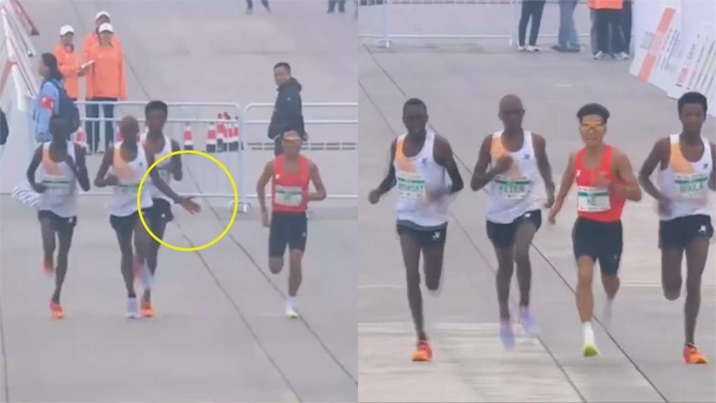 半馬變「伴馬」！3非洲跑者貼身保送中國選手　網轟造假：丟人現眼