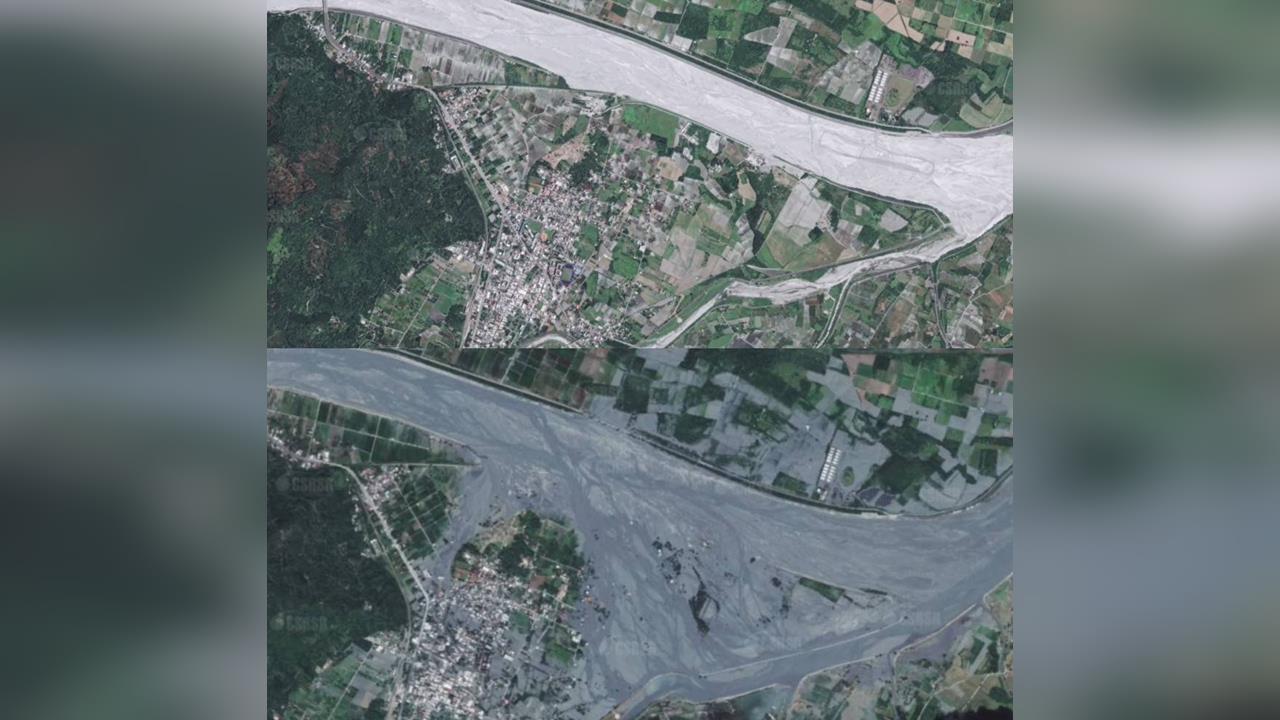 快新聞／衛星影像對比揭慘況！光復鄉綠地消失　村落成泥流荒原