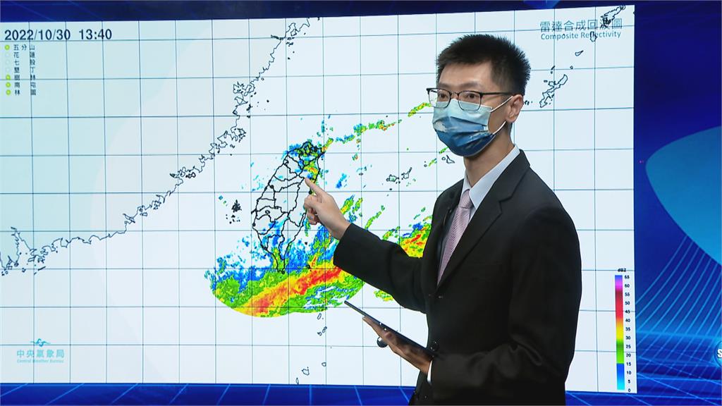 奈格颱風環流.東北季風「共伴發威」　週日晚起雨勢猛烈！