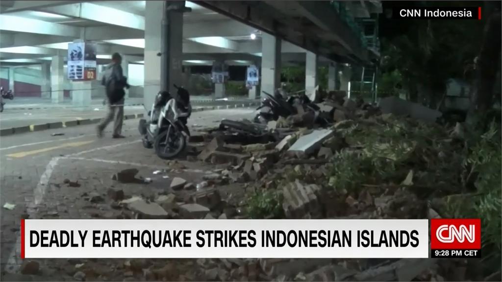 印尼龍目島強震增至82死 兩組台灣旅客受困