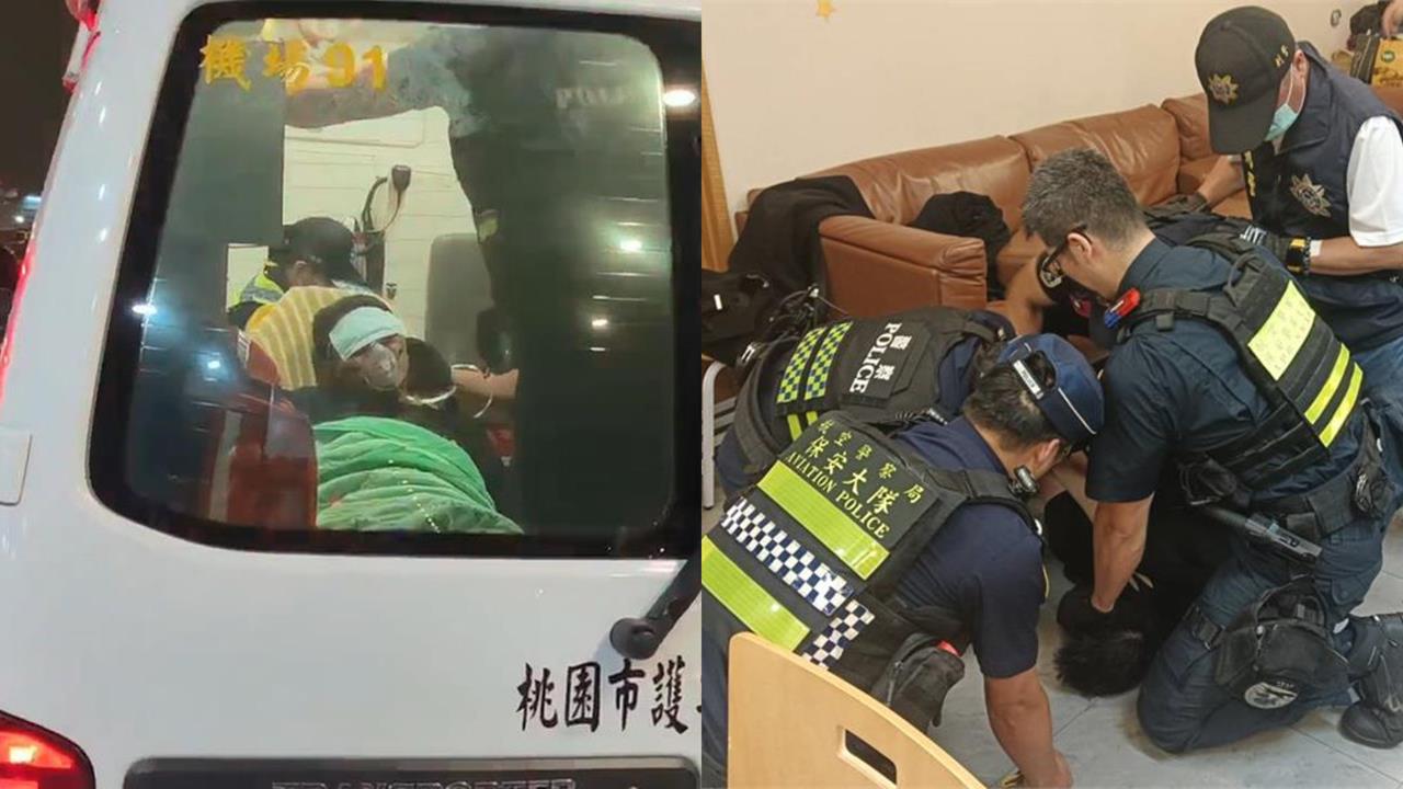 桃機失控男持刀挾持「不只刺傷實習生」！航警奮勇壓制「手部」遭劃傷