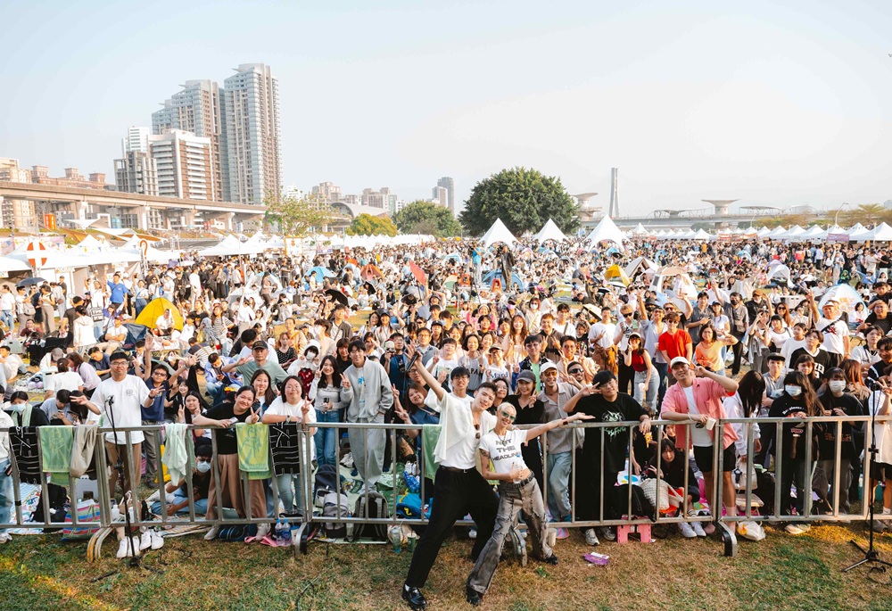 高灘處打造城市級音樂盛典 新北春紛節64萬人刷新紀錄