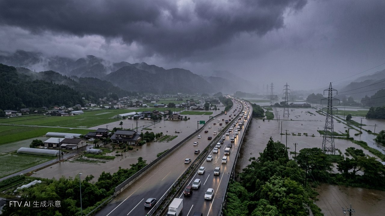 日本暴雨成田機場受阻　釀8死2萬戶停電數千人受困