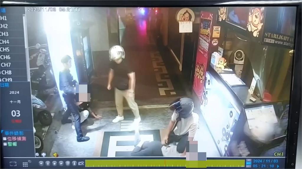 新北永和KTV鬥毆衝突！男子「持刀揮砍」快打警壓制