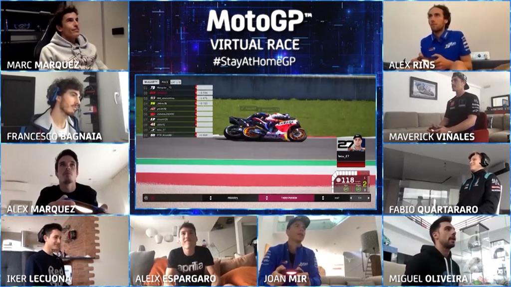 真的MotoGP因防疫停賽 賽車手改拚虛擬電競賽