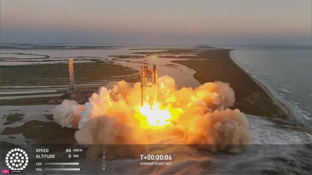 SpaceX星艦第5次試飛　「筷子」成功回收71米「獵鷹」推進器