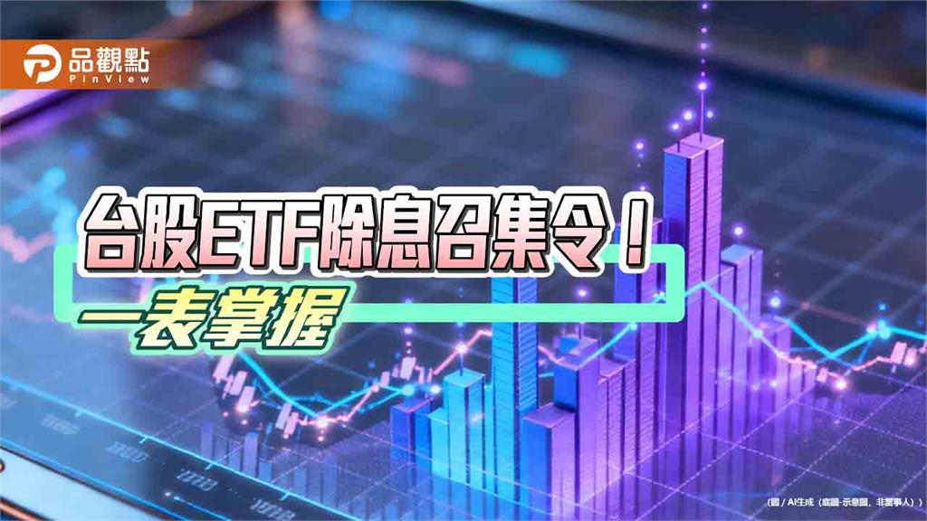 台股ETF八月除息秀！ 00923等14檔年化配息率逾10%　一表掌握