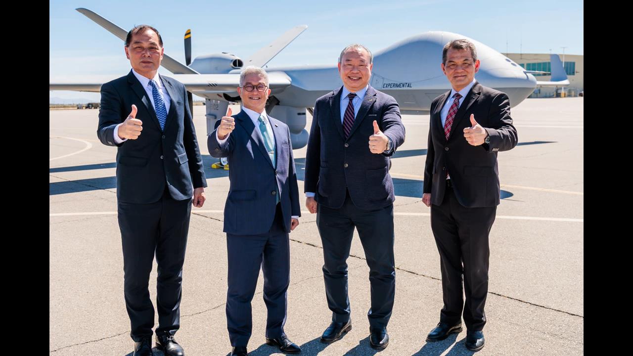 空中死神MQ-9B將交付！徐斯儉赴美交機典禮照片曝光