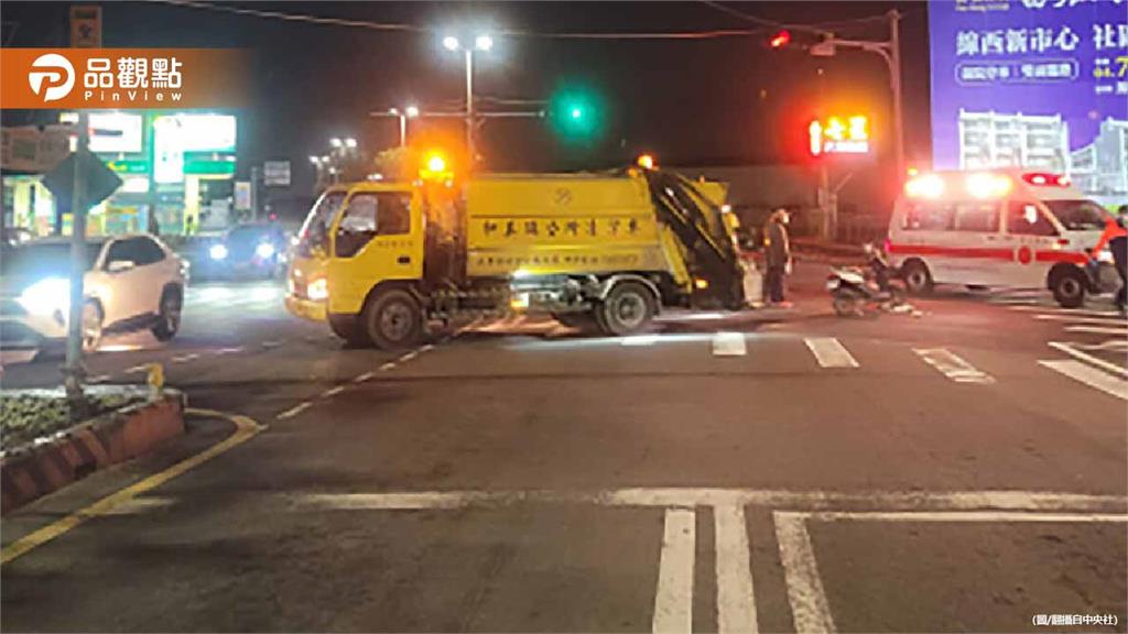 垃圾車違規左轉撞上女騎士！和美公所判賠410萬