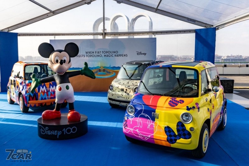 原來這是米奇的義大利名字！　Fiat 發表 5 輛特殊彩繪 Topolino 慶祝 Disney 成