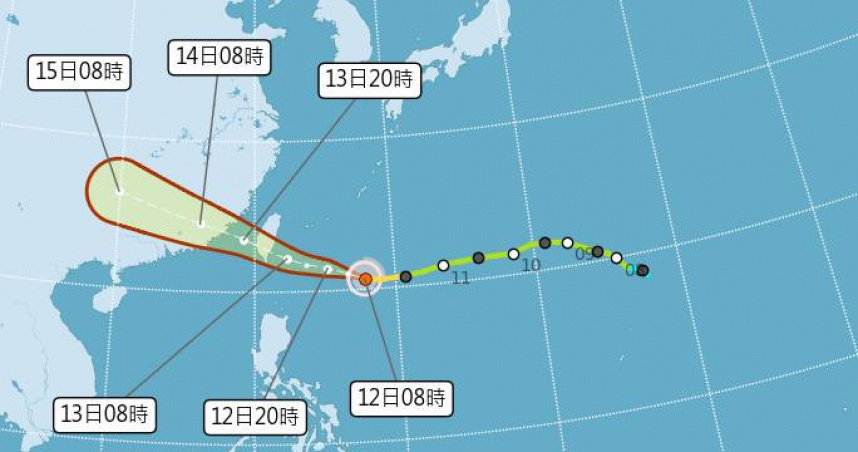 楊柳颱風估直搗東部!1圖秒懂全台風雨時程 南台灣5地區紫爆