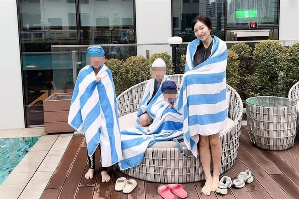 阿翔女兒「倒頭栽進泳池」 Grace嚇壞跳下水救人:她上岸全身發抖