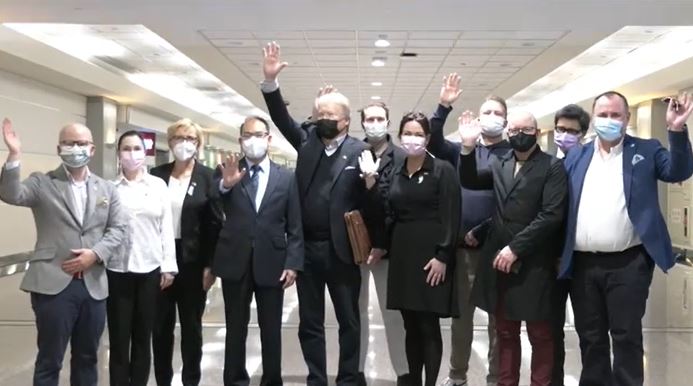 快新聞/瑞典國會與歐洲議會訪團抵台 4/12與蔡英文視訊會議