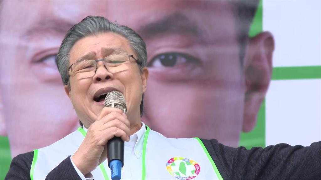 快新聞／草屯鎮長補選　楊烈獻唱〈如果能夠〉高喊：讓蔡銘軒繼續服務