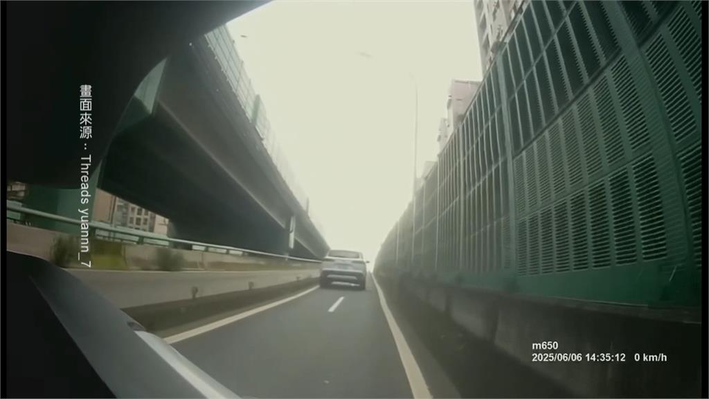 重陽橋又見「汽車誤闖機車引道」　騎士PO網「第一次遇到這種大聰明」