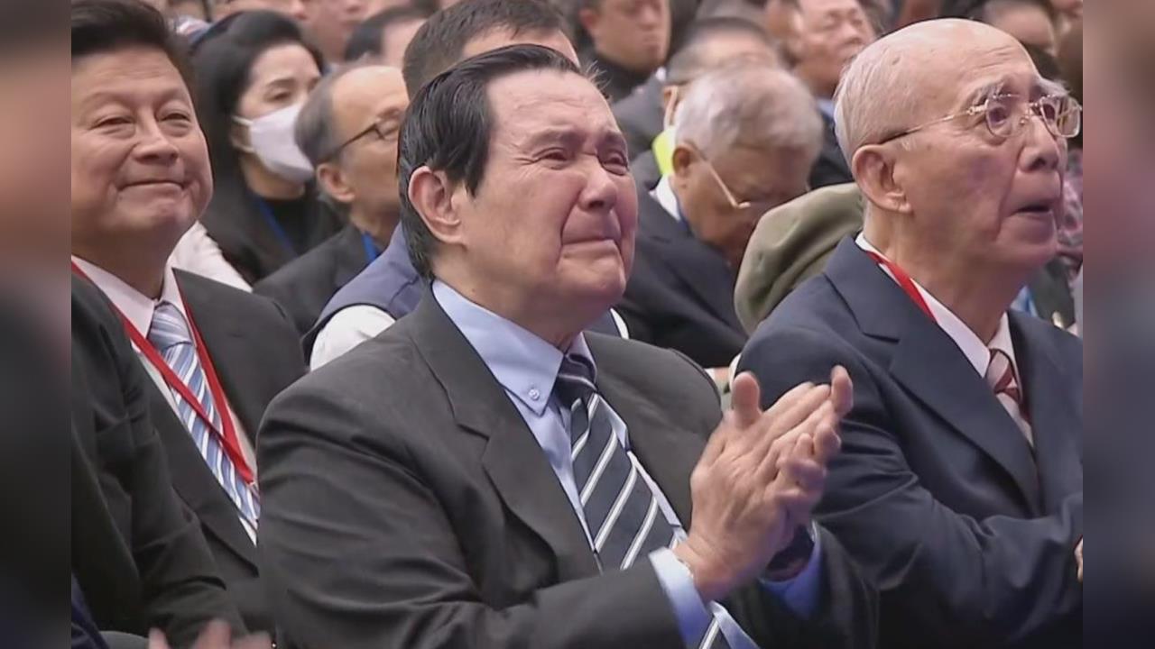 快新聞／馬英九哭了！鄭麗文喊國民黨要變獅群、台灣王者　現場畫面曝光