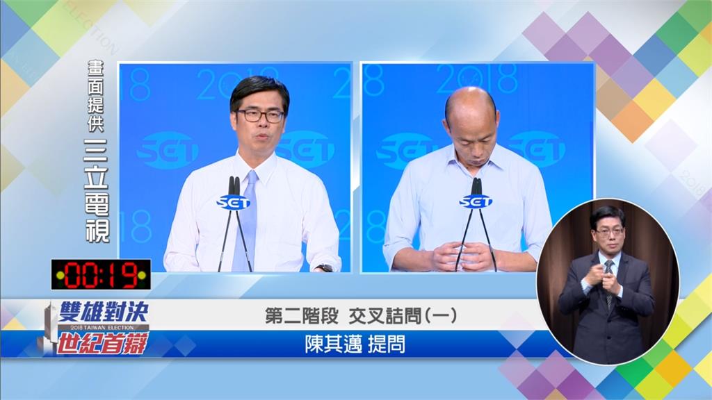 高市辯論交鋒火花四射 網友評韓國瑜「落漆」