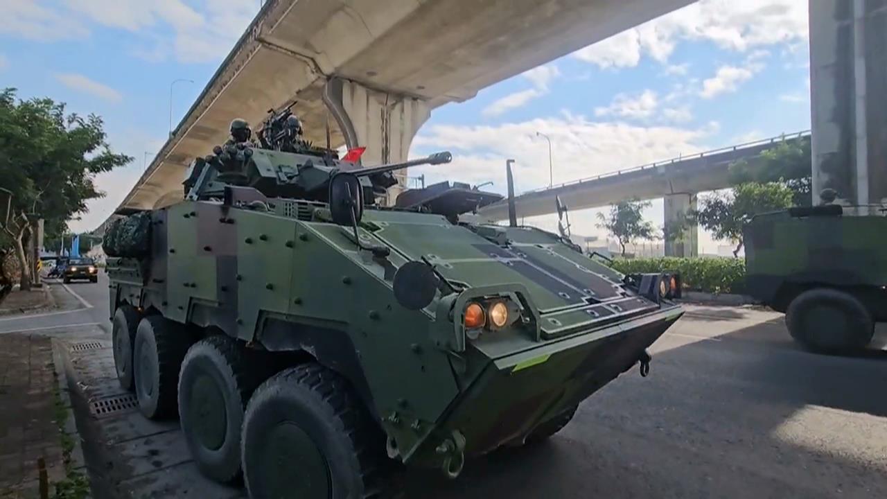 國軍反制中國軍演武力恫嚇　雄風飛彈車隊部署、巡邏艦就位高雄港
