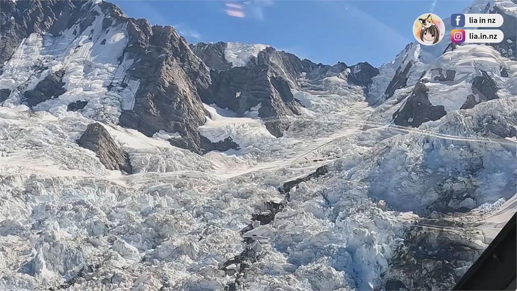 超壯觀！台妞體驗紐西蘭「搭直升機度冰河」　近距離俯瞰冰川震撼人心