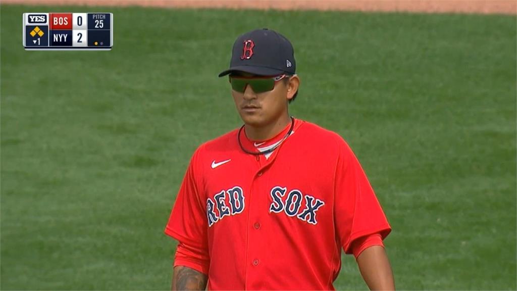 MLB／紅襪保護林子偉 左腿緊繃退場休息！ 張育成代跑得分建功