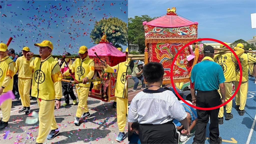 白沙屯媽祖鑾轎緊跟「紅臂章神秘人」是誰?信眾曝「真實身分」:奉獻一生的前輩