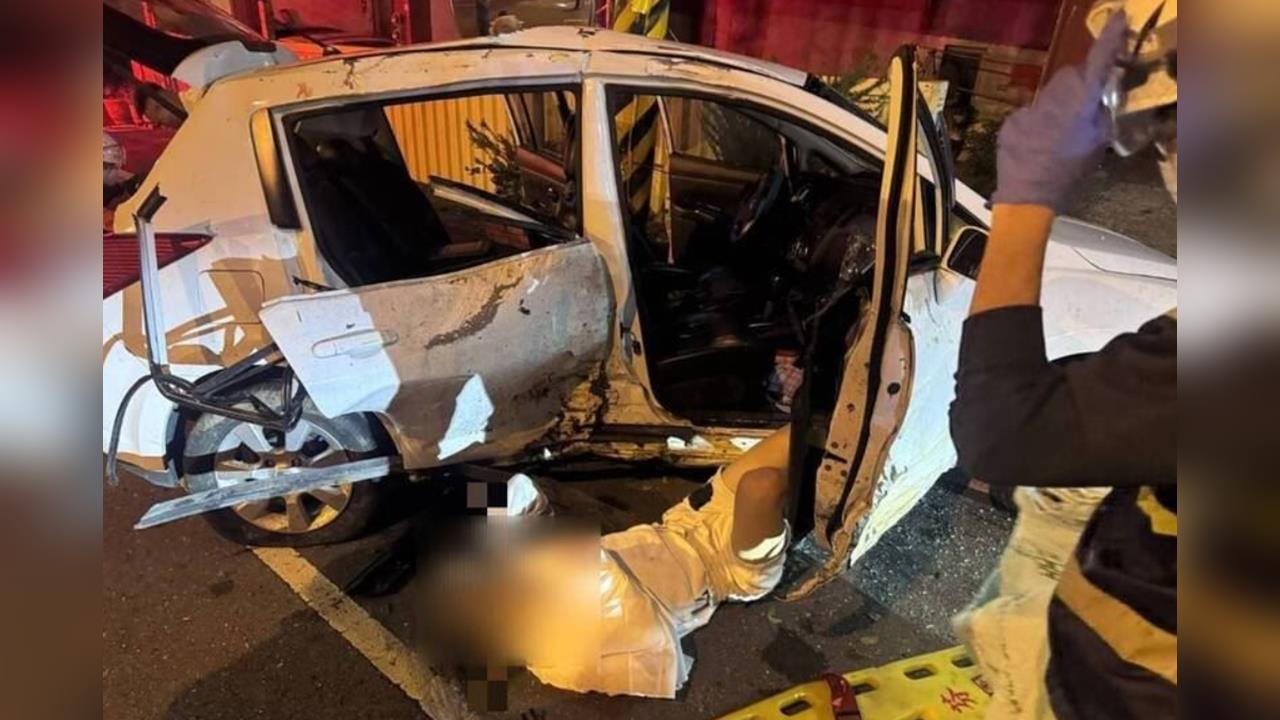 快新聞／彰化6高中生偷開車看夜景！疑挑釁重機失控撞電線杆　2人骨折