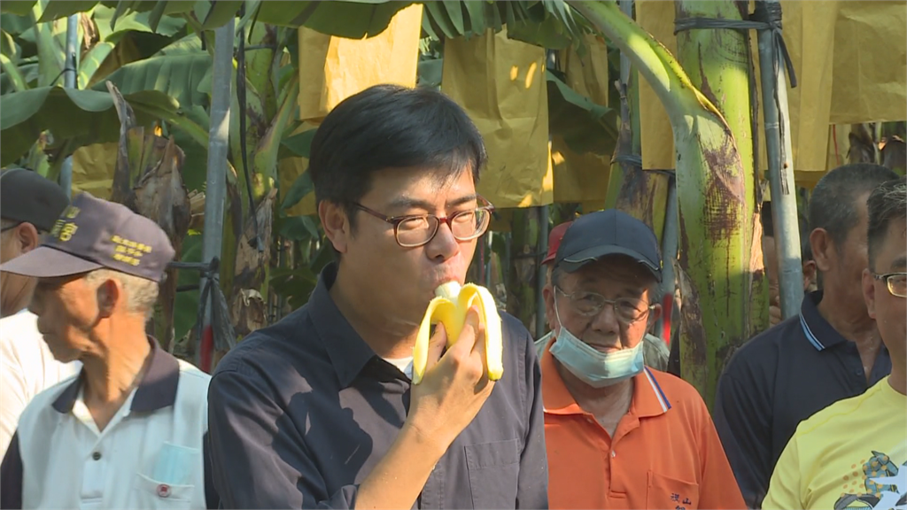 快新聞／陳其邁親踏旗山香蕉園 承諾穩定蕉價、打開外銷通路