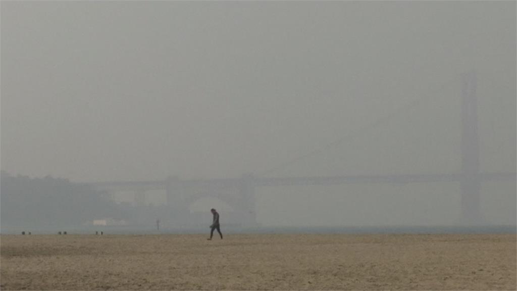 美國加州野火燒不停 濃煙飄舊金山釀空污