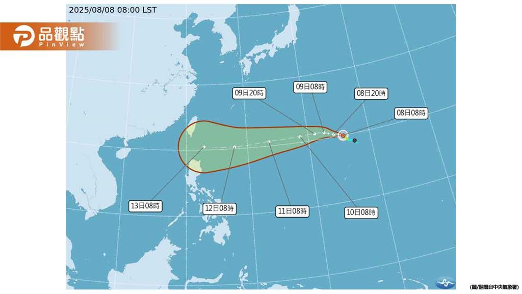 楊柳颱風逼近台灣!恐增強為中颱 最新路徑曝