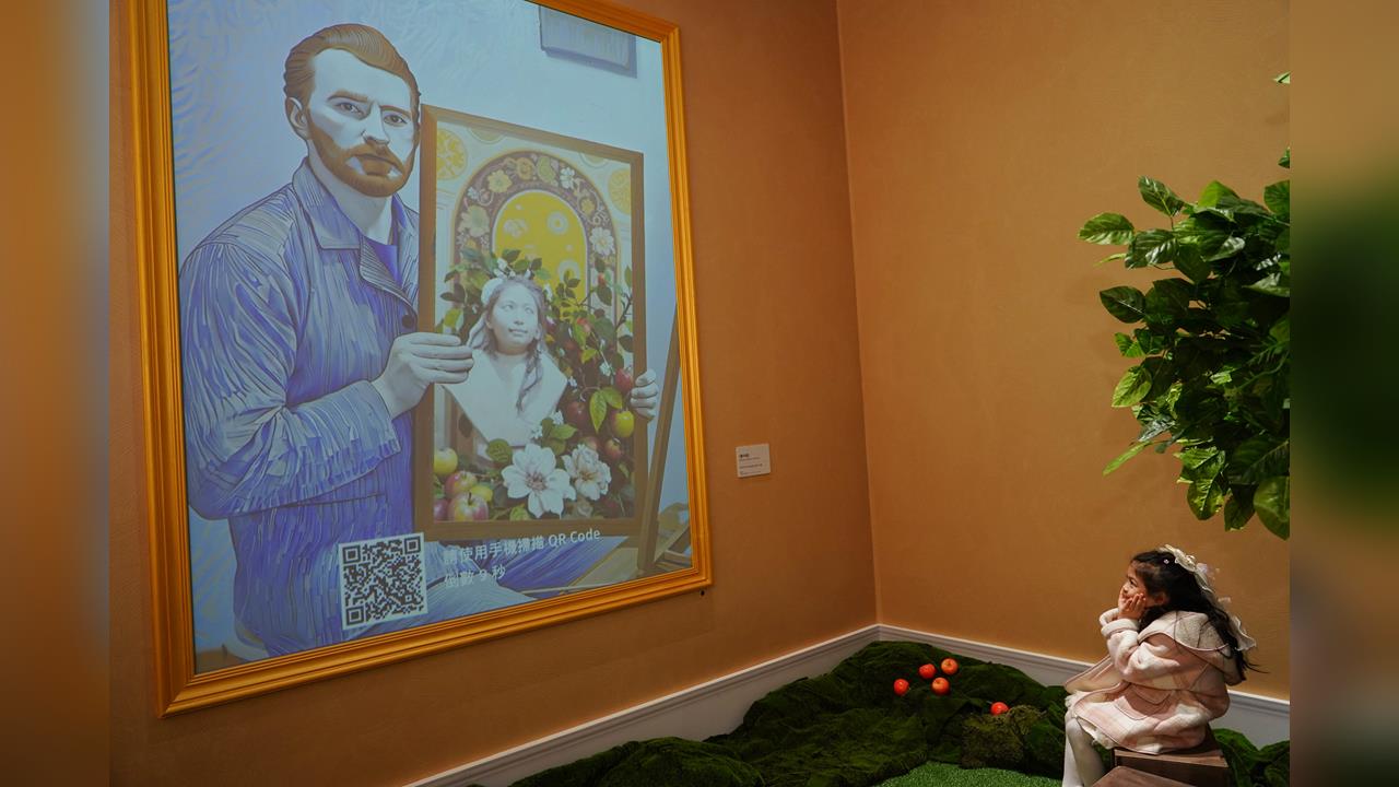 顛覆美術館想像 經典名畫「動」起來！穿越時空！大師梵谷親自為你作畫