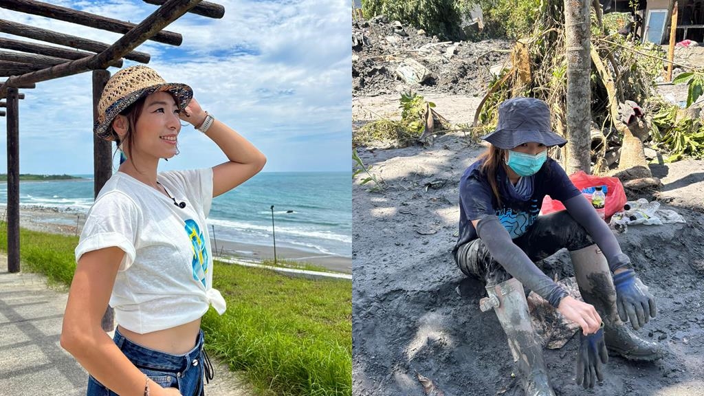 行腳女主持前進花蓮！ 賣力清汙「鏟土手起水泡」親曝5大觀察：不只需要鏟子超人