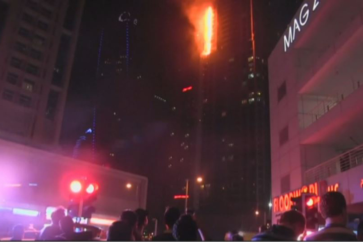 曾為全球最高住宅樓  杜拜火炬大廈遭祝融