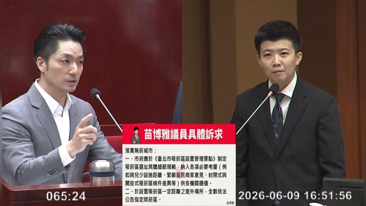 開戰無菸城市！　殷瑋頻插話　何孟樺怒轟「現在到底誰是市長」
