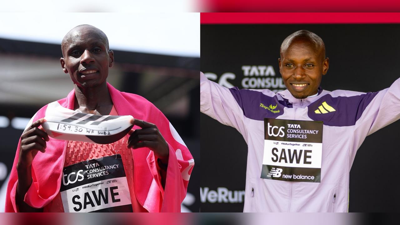 馬拉松(影) ／打破2小時障礙「歷史性的一刻」！薩韋倫敦馬拉松1:59:30奪冠