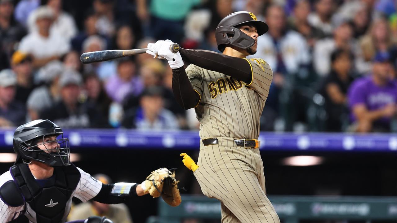 MLB(影)／20歲天才捕手炸裂426英尺！薩拉斯第一轟出爐　寫下35年罕見紀錄