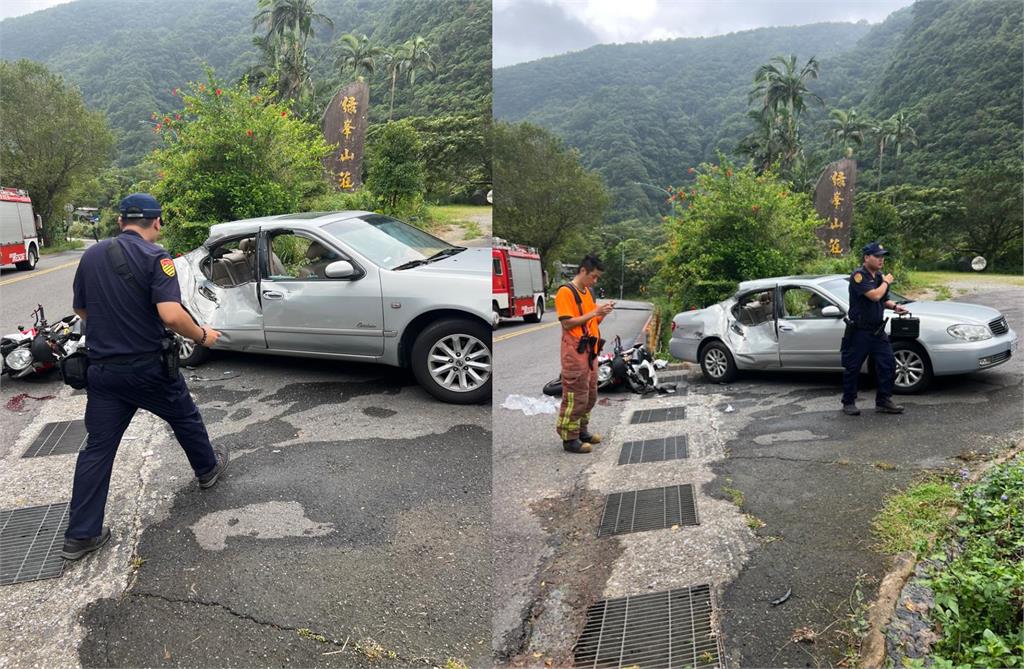 快新聞／金山三重橋傳嚴重車禍　汽車左轉撞重機「騎士噴飛身亡」