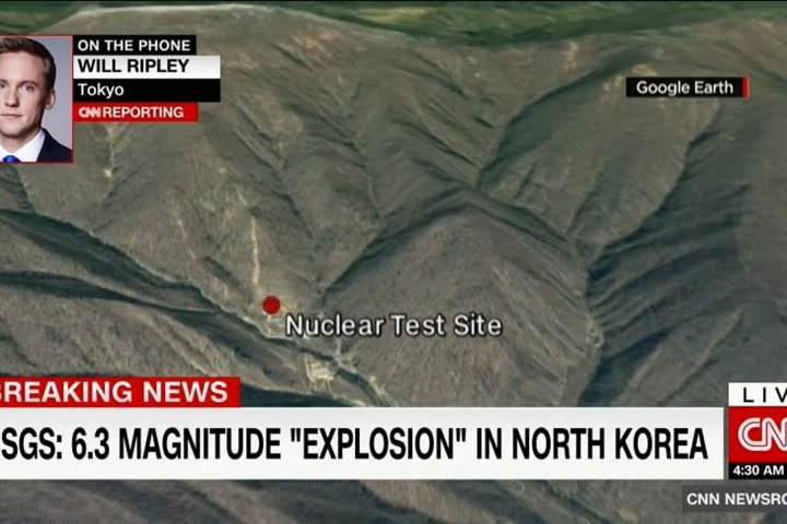 又炸？ 北朝鮮規模3.4地震  震源深度0