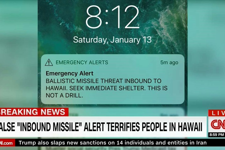 夏威夷搞烏龍！誤發飛彈來襲警報