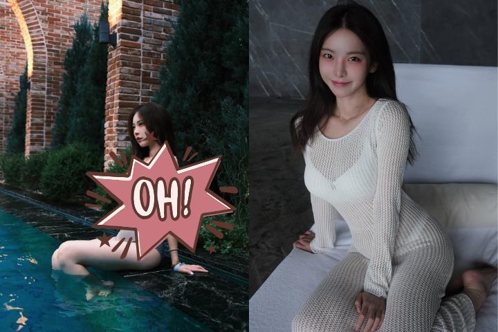 奎丁泳池「2顆麻糬大福」全被拍!「超兇身材」75萬粉絲暴動告白:戀愛了