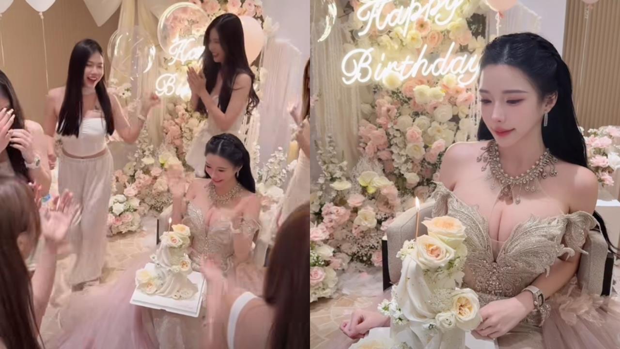 大馬「平交道女神」生日趴超狂!10辣妹包圍「1畫面」被封:現代皇后選妃