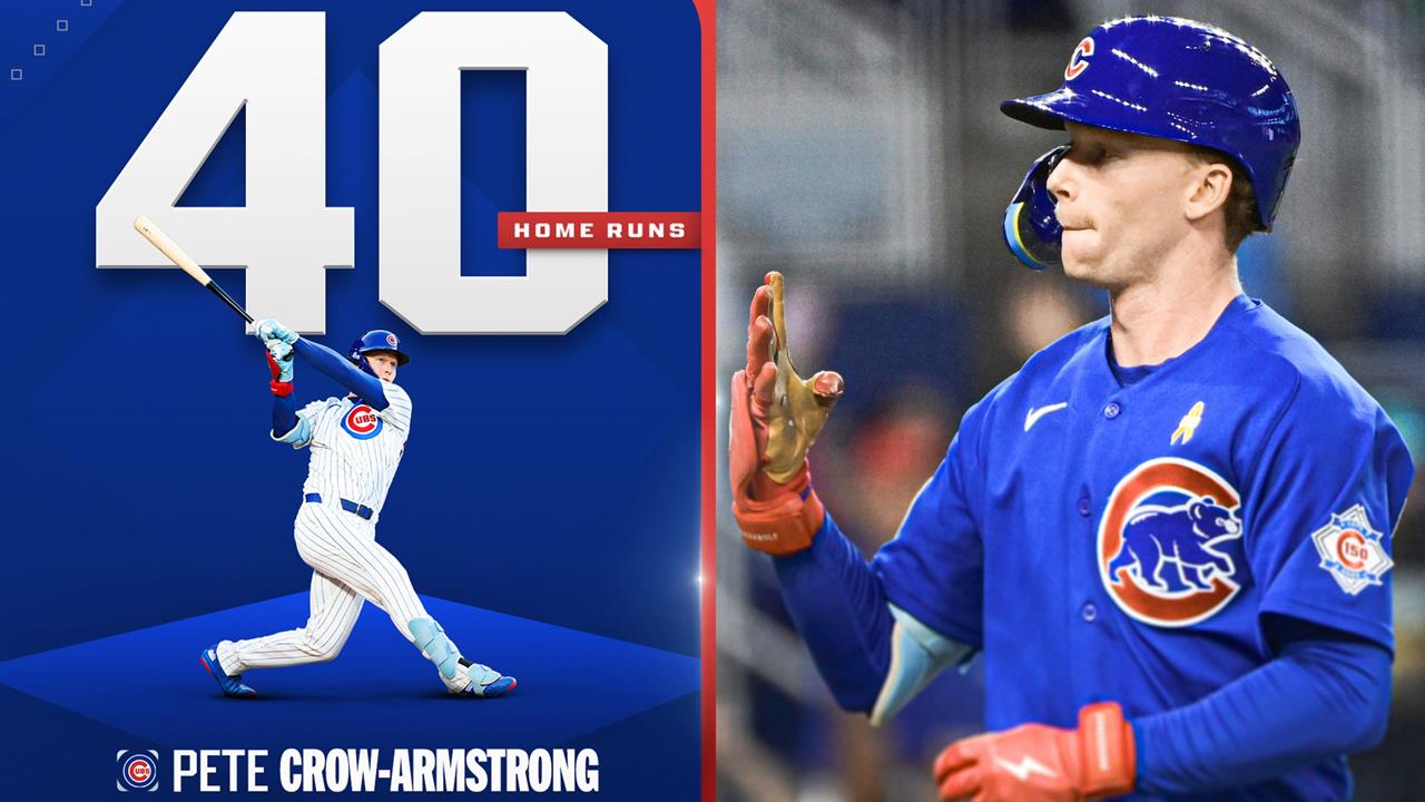MLB(影)／40轟、40盜M7！PCA本季第40轟出爐　刷新小熊隊史21年紀錄
