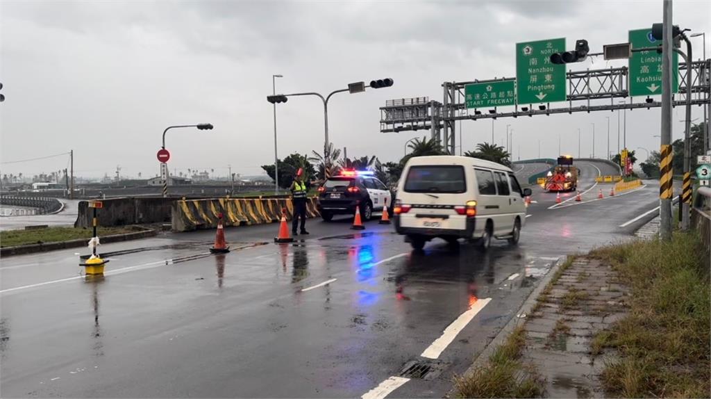 快新聞／天兔襲台！南部入夜風雨漸強　國3「這些路段」17時起開放停車