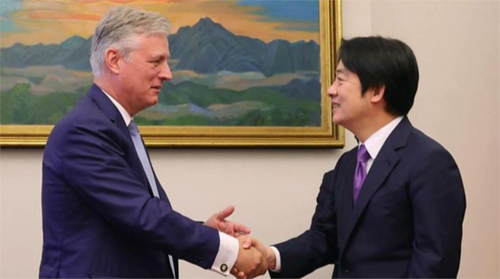 俞大㵢會晤歐布萊恩　將賴總統正式賀函轉交川普團隊