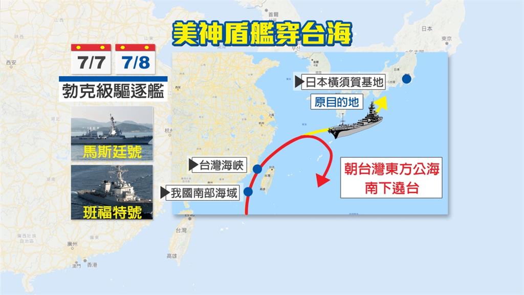 美神盾艦穿越台灣海峽  專家：對中宣示這是公海