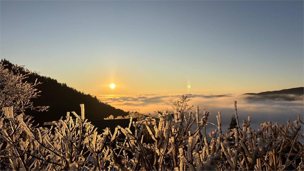 快新聞／太平山低溫達-1度！　日出雲海、霧淞再現絕美世界