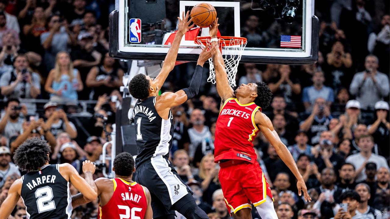 NBA(影)/224公分斑馬竟被蓋火鍋!文班亞馬籃下慘遭封阻 全場球迷看傻眼