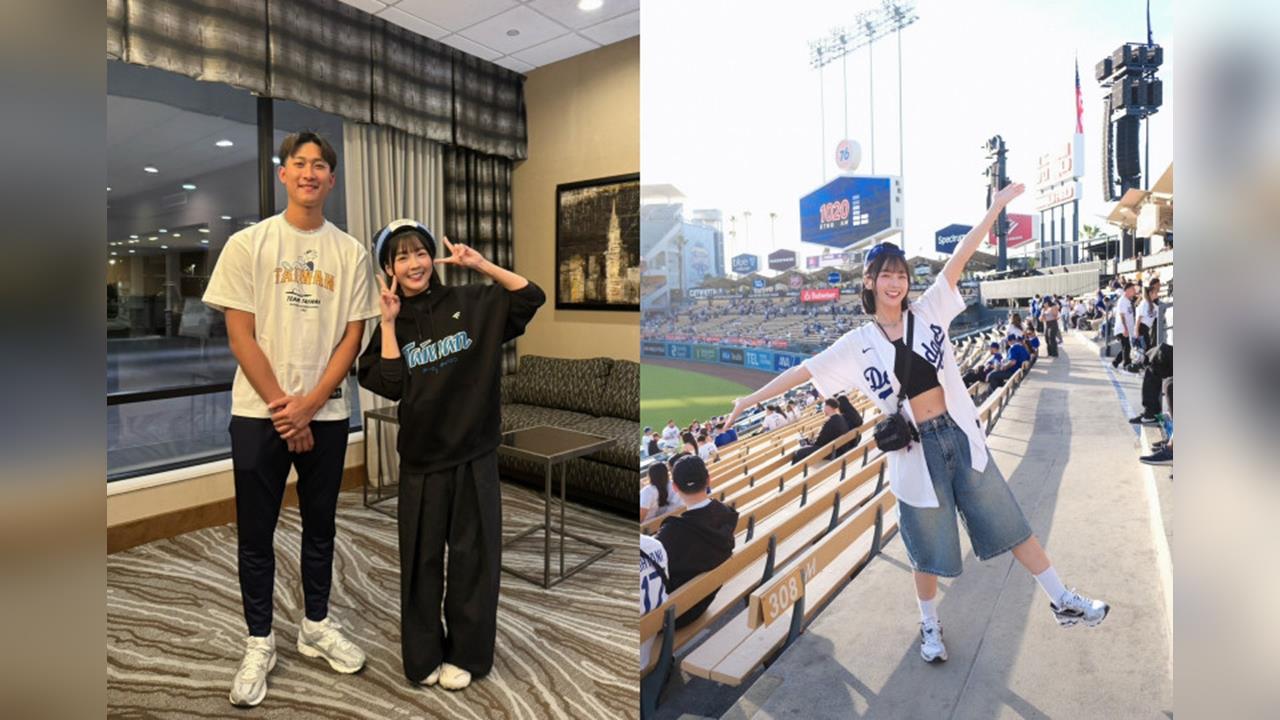 啦啦隊(影)／樂天「推進隊長」籃籃抱病赴美出任務！與沙子宸相見歡送上「家鄉味」