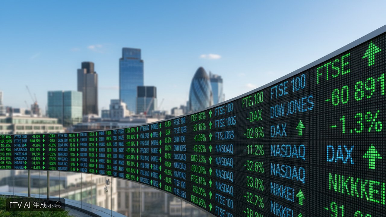 英國股市逆勢走揚！通膨壓力緩解帶動富時100指數收紅
